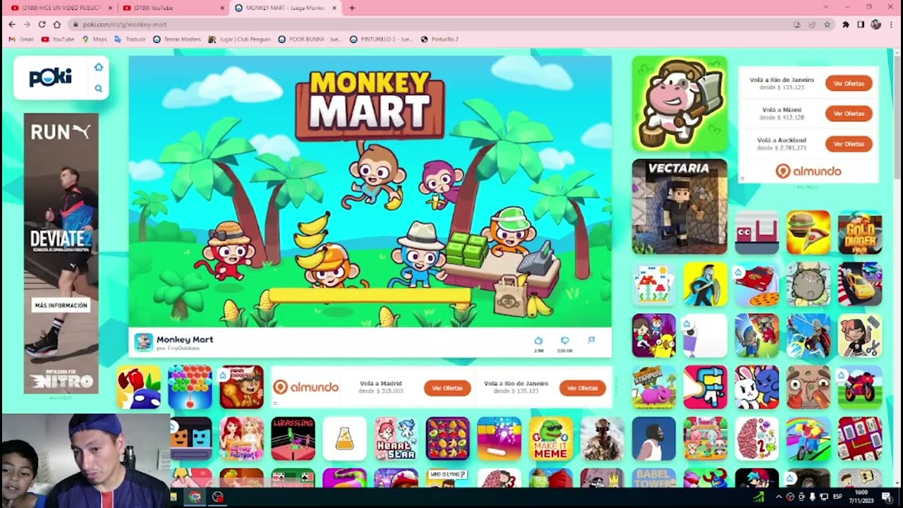 como JUGAR MONKEY MART y GANAR DINERO poki game ( como jugar monkey mart poki game )