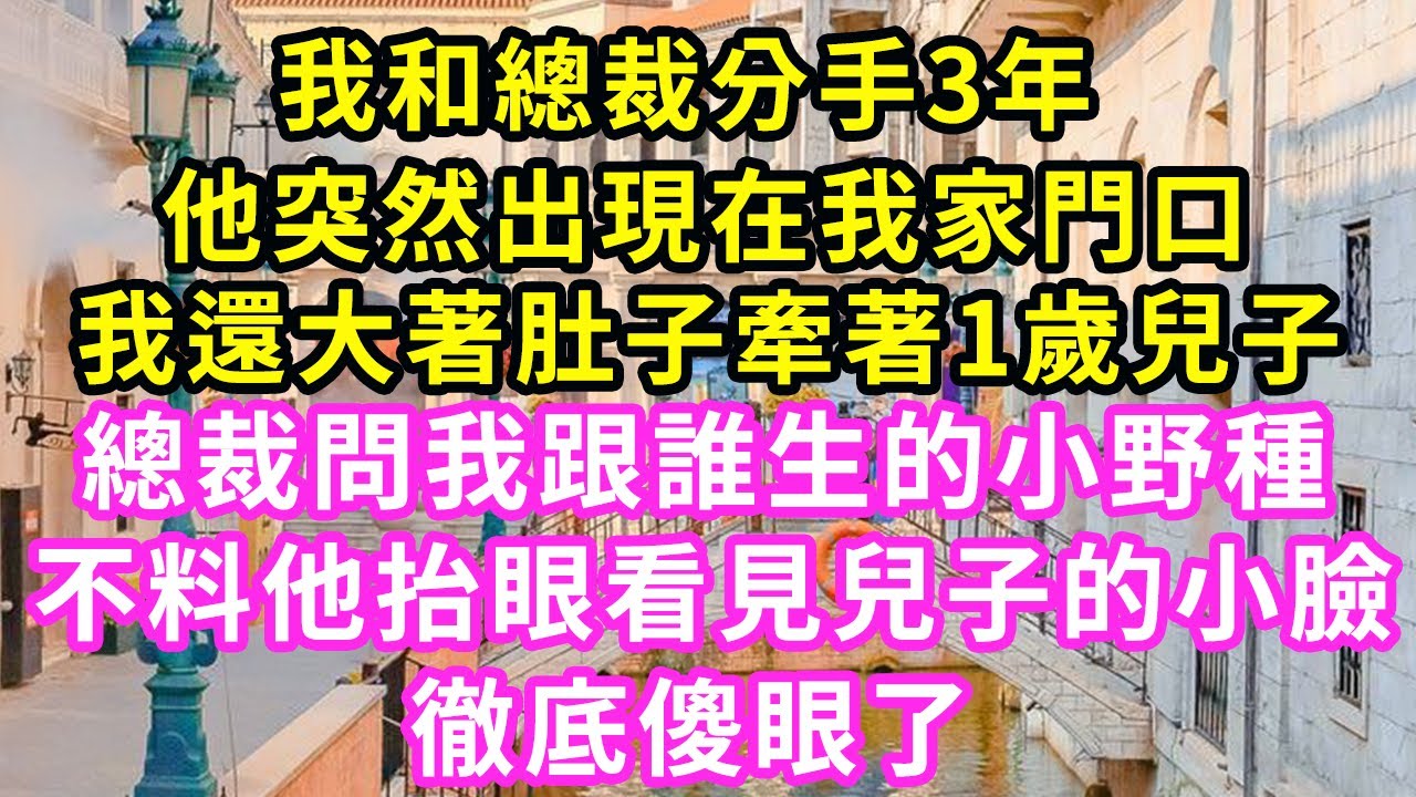 我和總裁分手3年，他突然出現在我家門口，我還大著肚子牽著1歲兒子，總裁問我跟誰生的小野種，不料他抬眼看見兒子小臉，徹底傻了#甜寵#灰姑娘#霸道總裁#愛情#婚姻#小嫻說故事#暖風故事匯