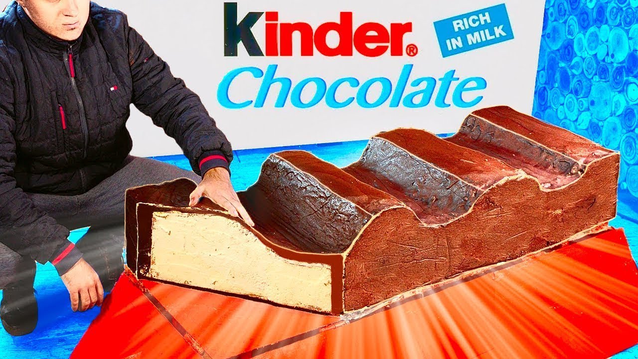 Hemos preparado un enorme Kinder Chocolate por VANZAI COCINANDO