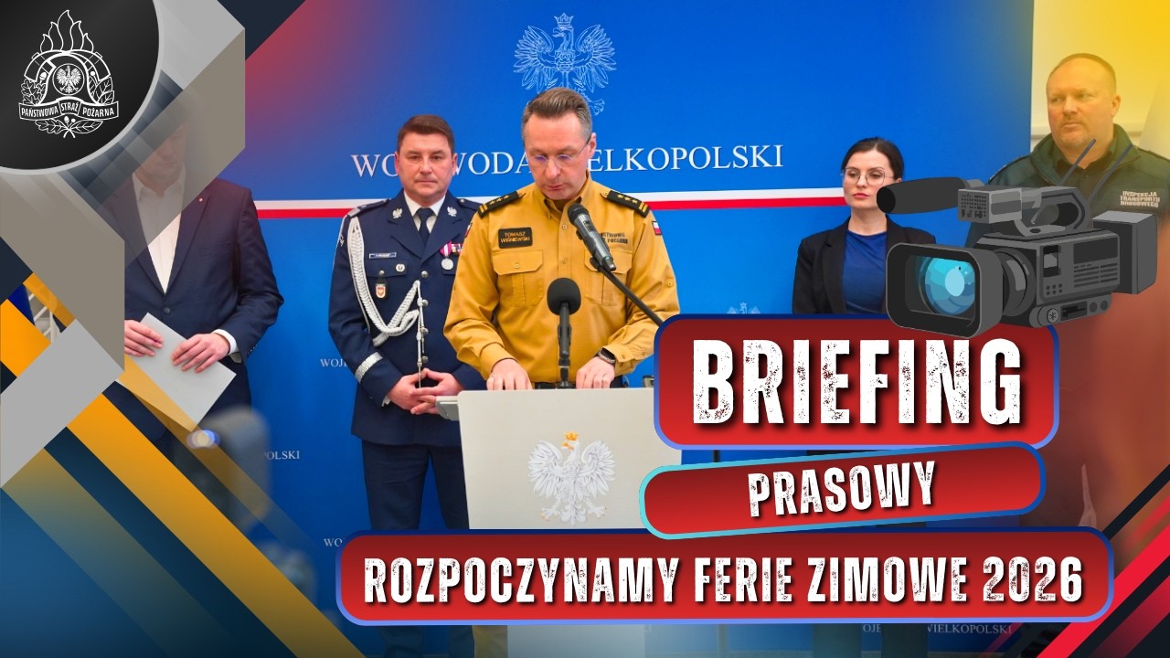 BRIEFING PRASOWY (13.02.2026) | Przygotowanie i rozpoczęcie ferii zimowych 2026 w Wielkopolsce