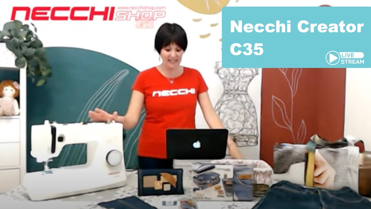 Live Shopping: ti presentiamo la nuova macchina per cucire meccanica Necchi Creator C35!✨