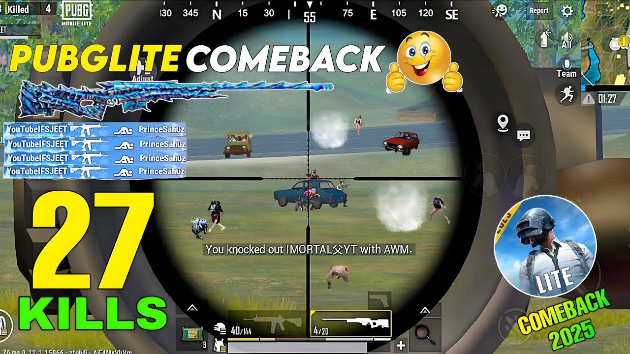 27 KILLS 🥶 PUBG LITE SOLO vs SQUAD FULL RUSH LAST ZONE INTENSE 2025 COMEBACK GAMEPLAY - IFSJEET