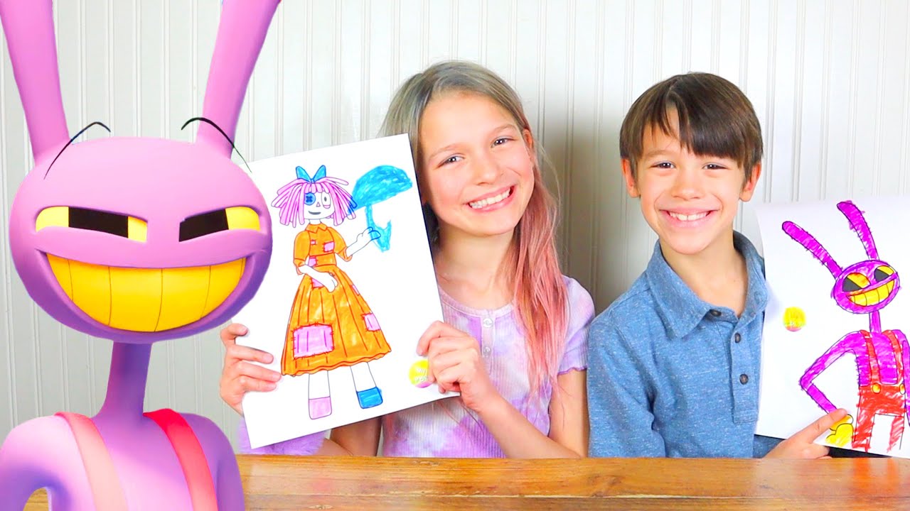 3 Marker Challenge with The Amazing Digital Circus in Real Life at My PB and J House!