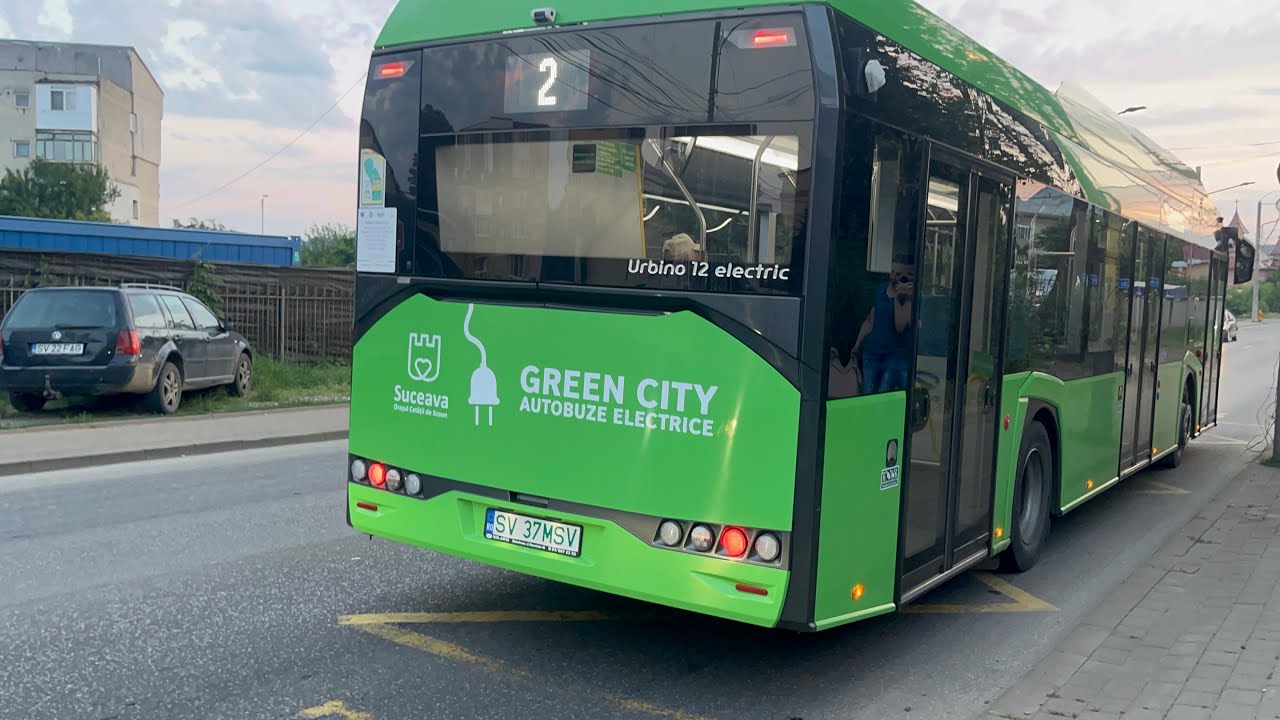 (First bus video!) Ride with 2022 Solaris Urbino 12 IV Electric (SV 37 MSV) on line 2 (TPL Suceava)