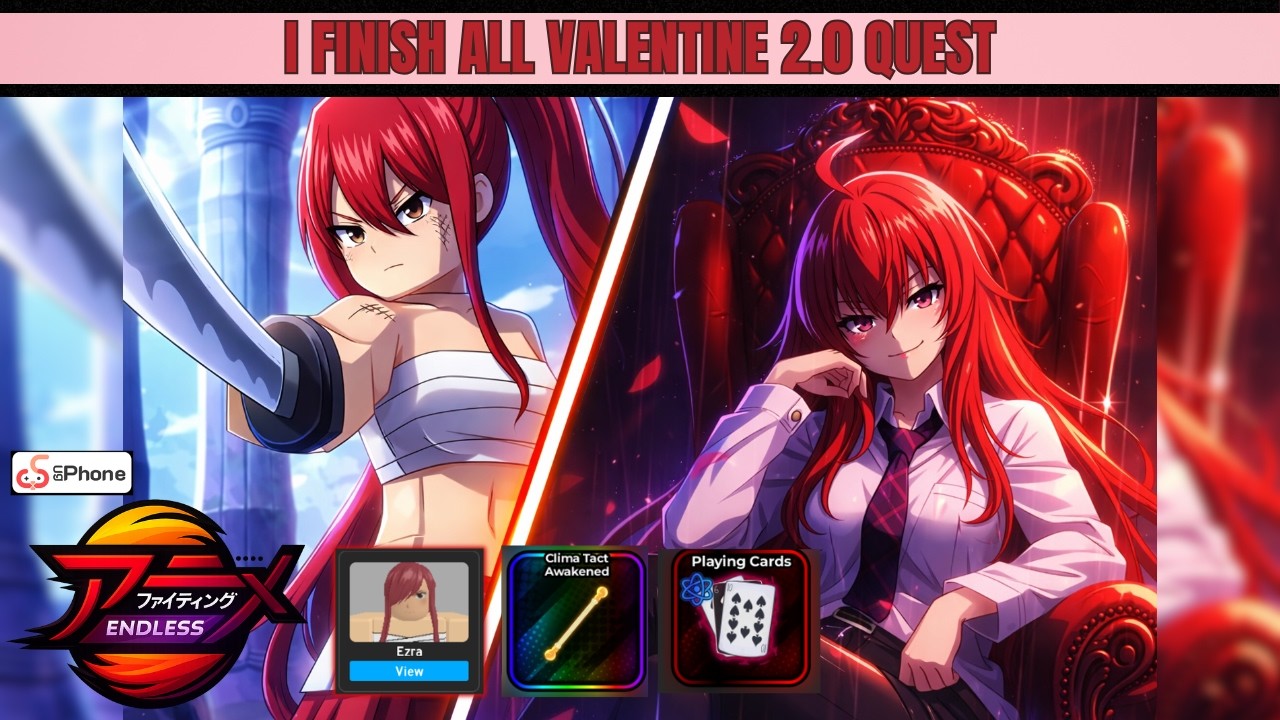 I FINISHED ALL Valentine 2.0 QUESTS… Was It Worth It? | Anime Fighting Simulator  Endless