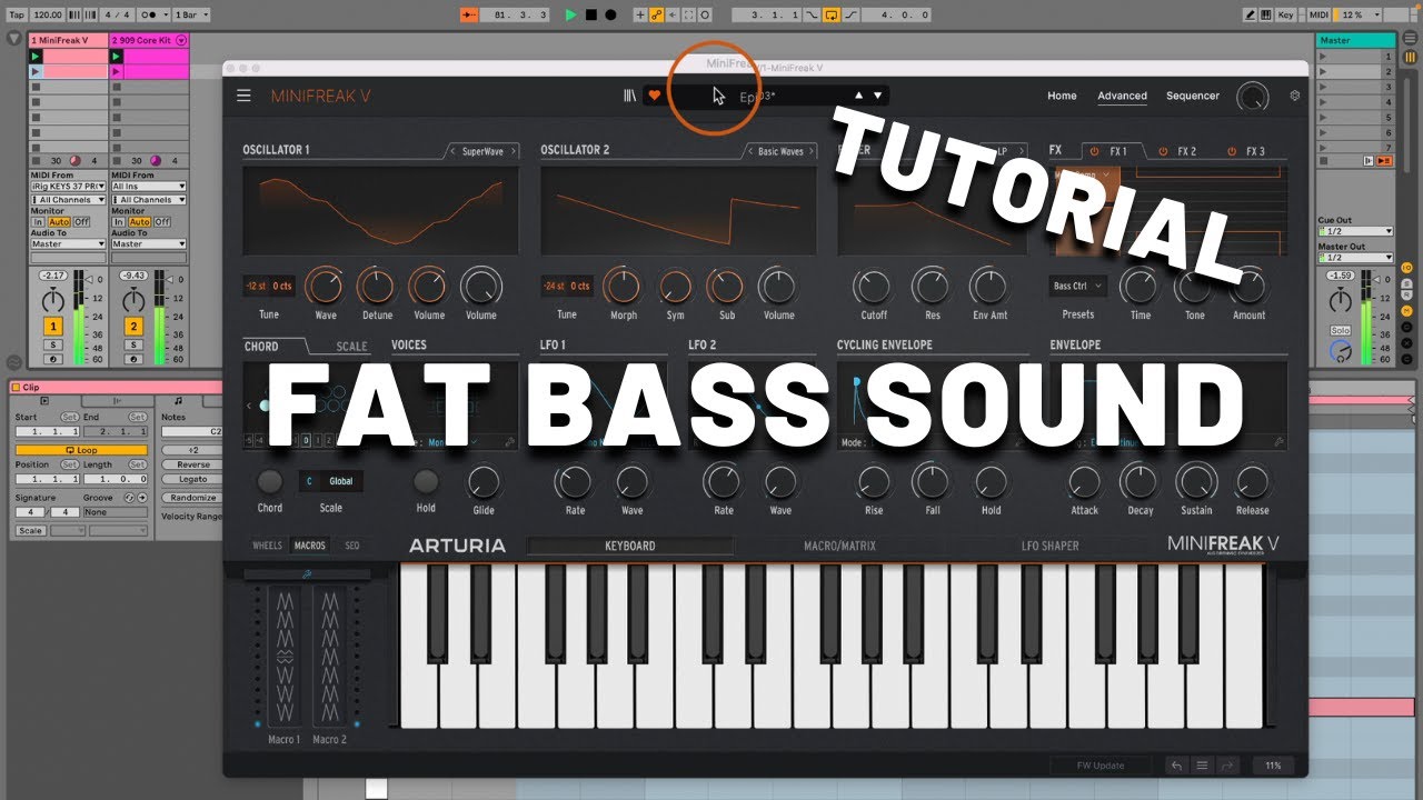 How to Make a Fat Bass Sound on Arturia MiniFreak V | Sound Design Tutorial