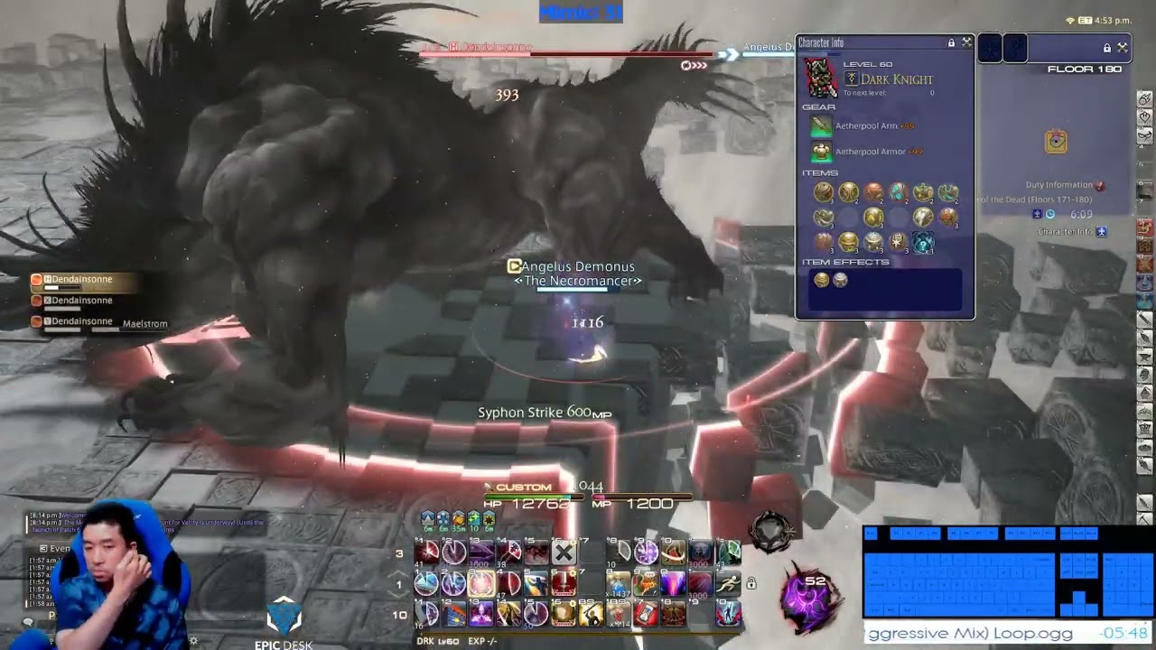 PoTD Solo DRK - F180 - Behemoth - Healing Strat | Tank PoV | 6.18 Update (Living Dead) - Endwalker