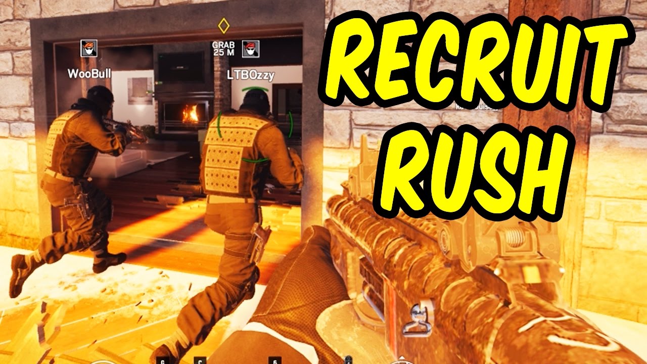 RECRUIT RUSH - Rainbow Six Siege Funny Moments & Epic Stuff