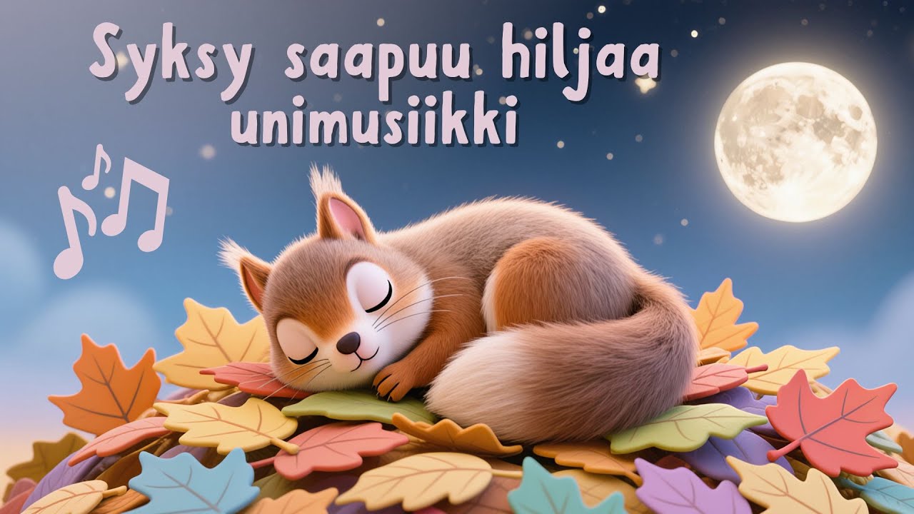 Syksy saapuu hiljaa 🍂 Unilaulu sanoilla, rauhoittava musiikki ✨