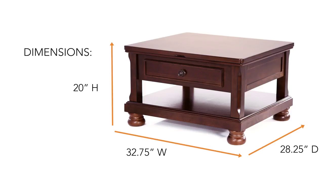 Porter Rectangular Lift-Top Cocktail Table from Ashley