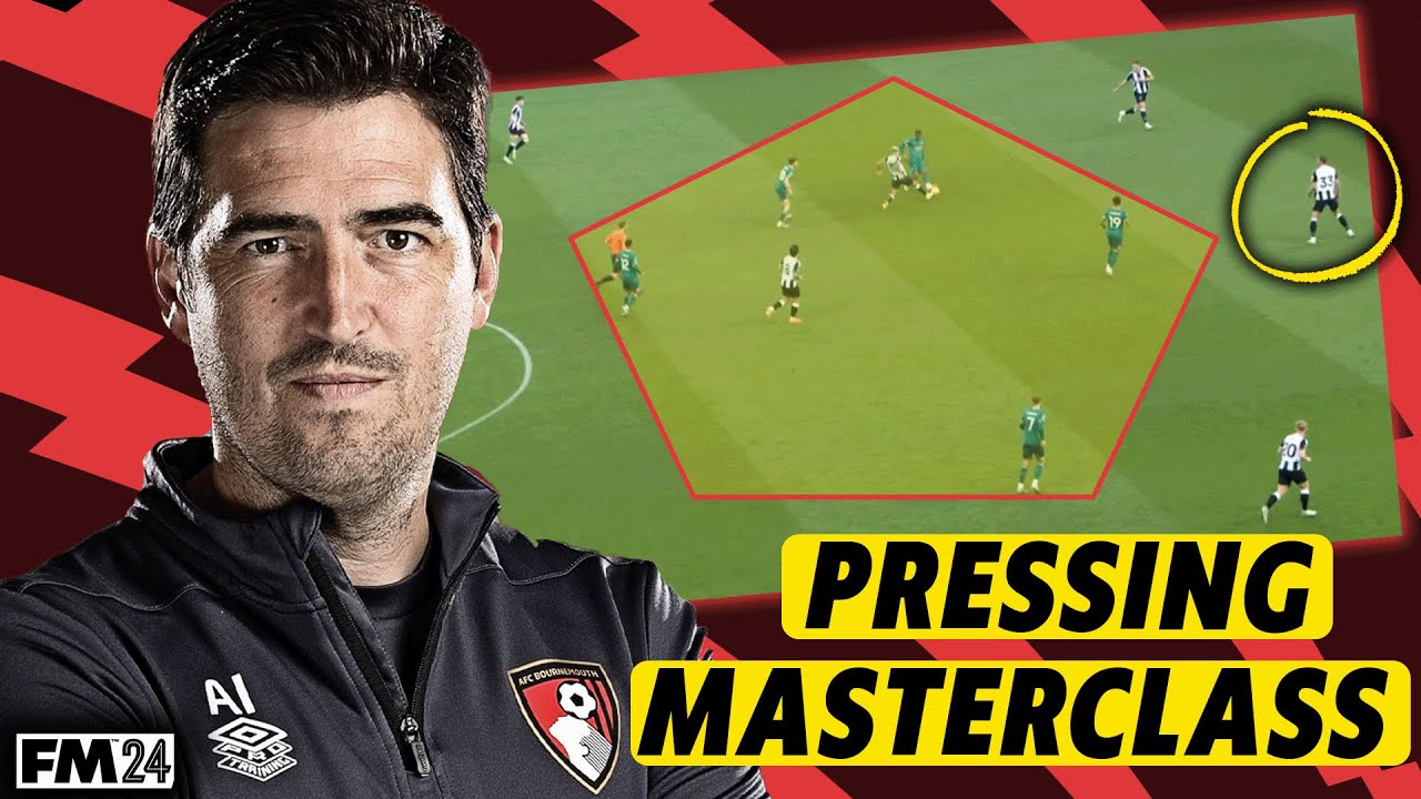 The incredible HIGH PRESSING TACTICS of Andoni Iraola on football manager
