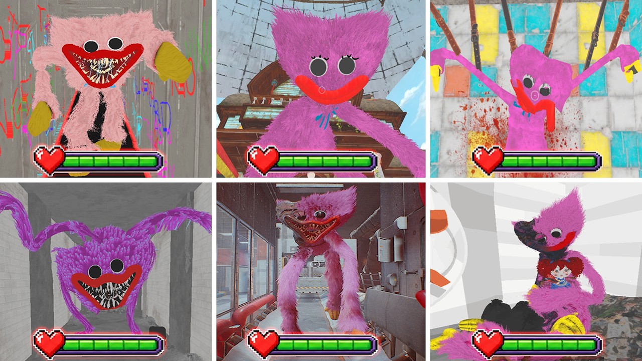 Poppy Playtime: Chapter 1 - 6 Mods - All BOSSES and JUMPSCARES With HEALTHBARS!