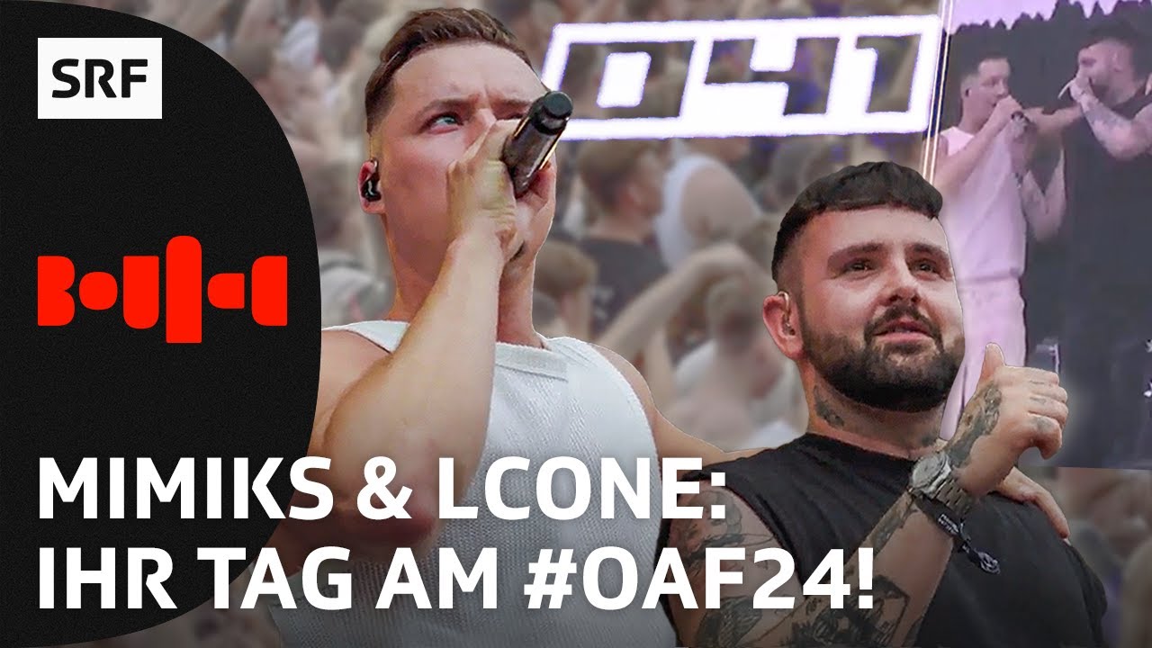 #OAF24: Wir begleiten Mimiks & LCone an ihren Mainstage-Auftritt am Openair Frauenfeld | SRF Bounce