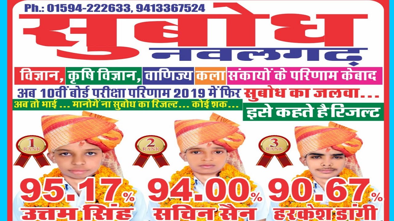 Subodh School Nawalgarh result celebration | Abel online