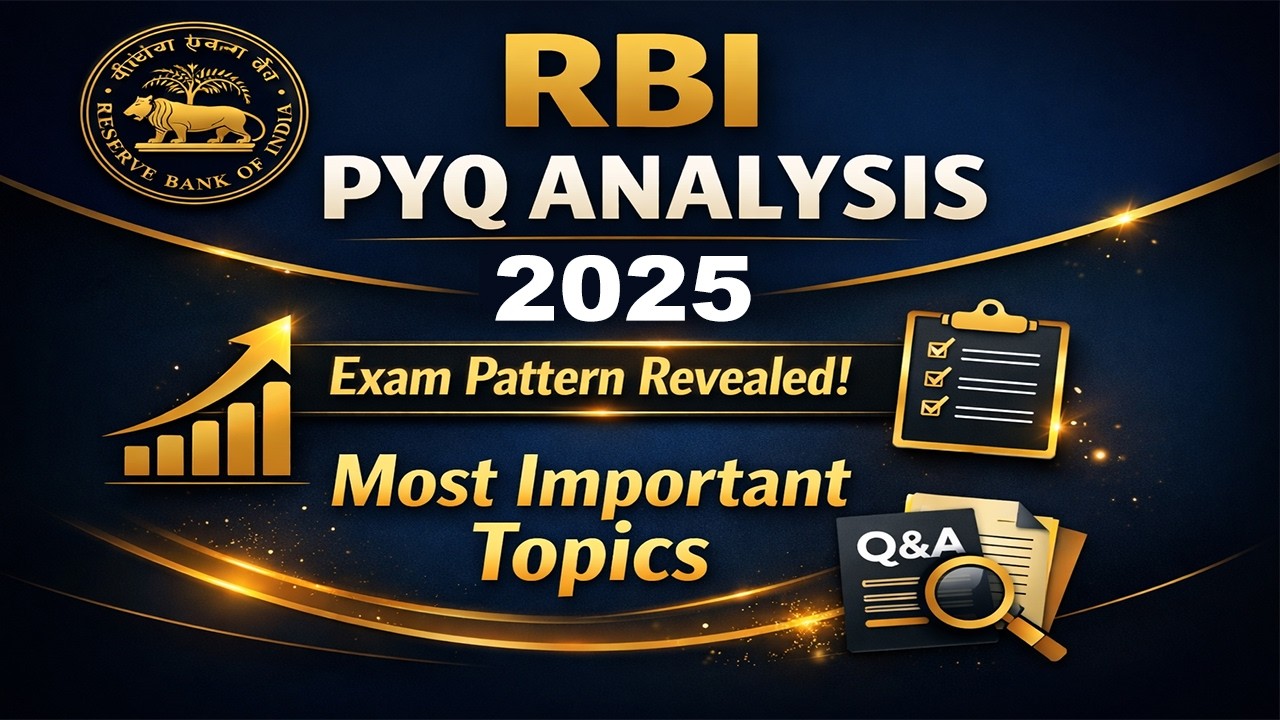RBI Grade B 2026 Preparation | PYQ Analysis Series + Smart Approach | Score Boosting Strategy