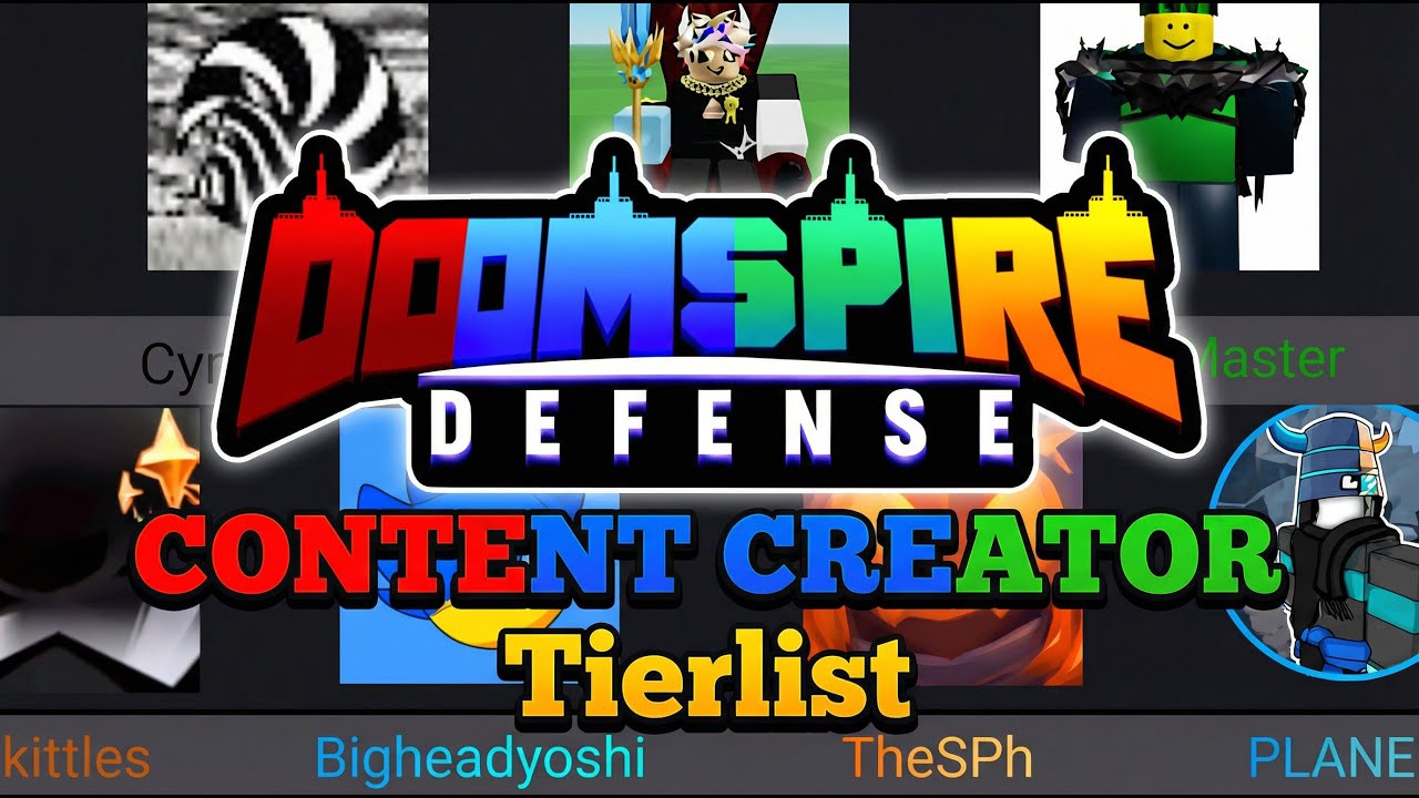 RANKING DOOMSPIRE DEFENSE CONTENT CREATORS