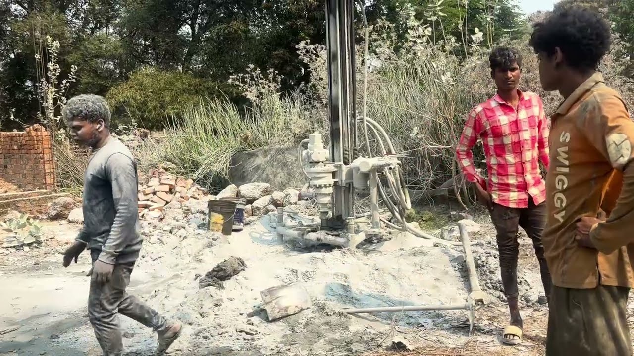 Borwell drilling new house construction side