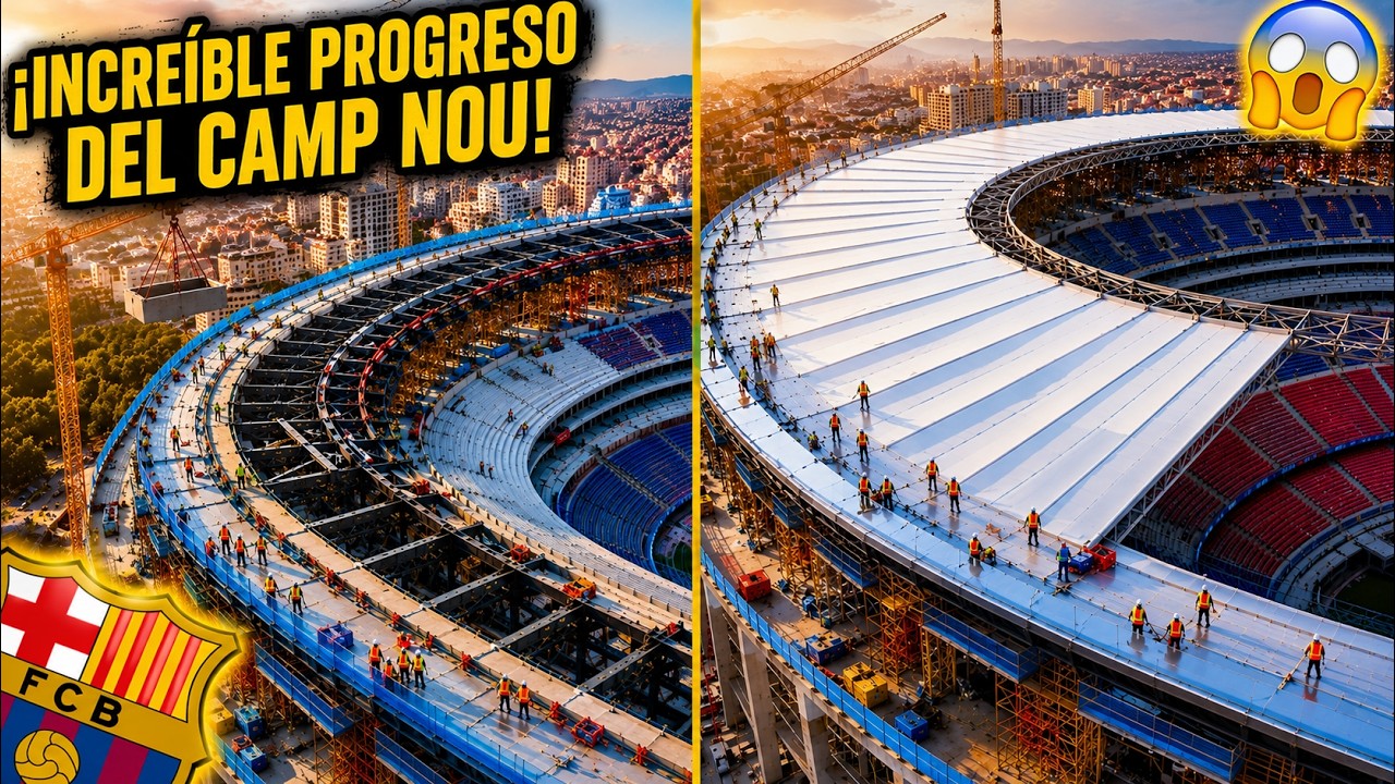 Enorme Avance en la Construcci&oacute;n del Techo y Sorprendentes Cambios en el Estadio