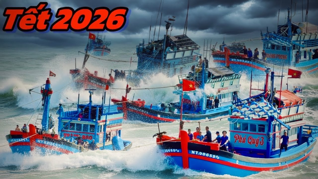 Chấn Động Biển LaGi! Đoàn Siêu Phẩm Ghe Pha Xúc Chở Hàng 100 TẤN Cá Cơm Về Cảng Cá Dịp Tết 2026!