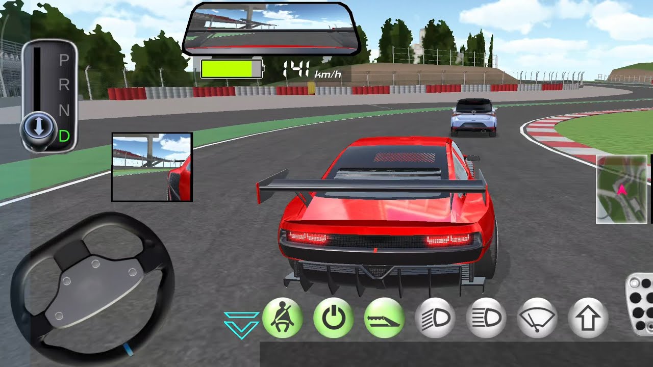 New Red Sports Car Race at 140 km/h – 3D Driving Class #cargames #gameplay 