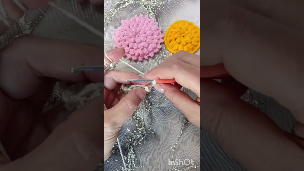 Попкорн пышныйэлемент ирландскоекружево #crochettutorial #crochet #knitting #ирландскоекружево #diy 