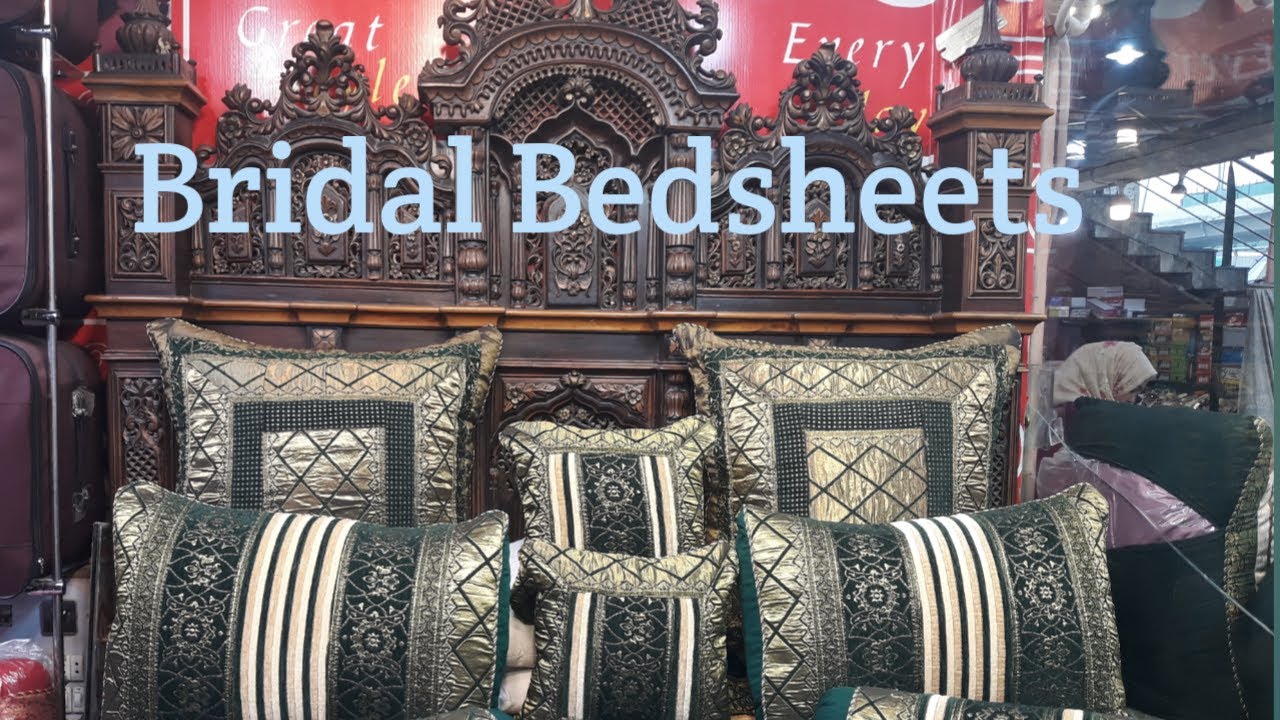 Wedding Bed Sheets Bridal Design with Price Texido's Rawalpindi Pakistan