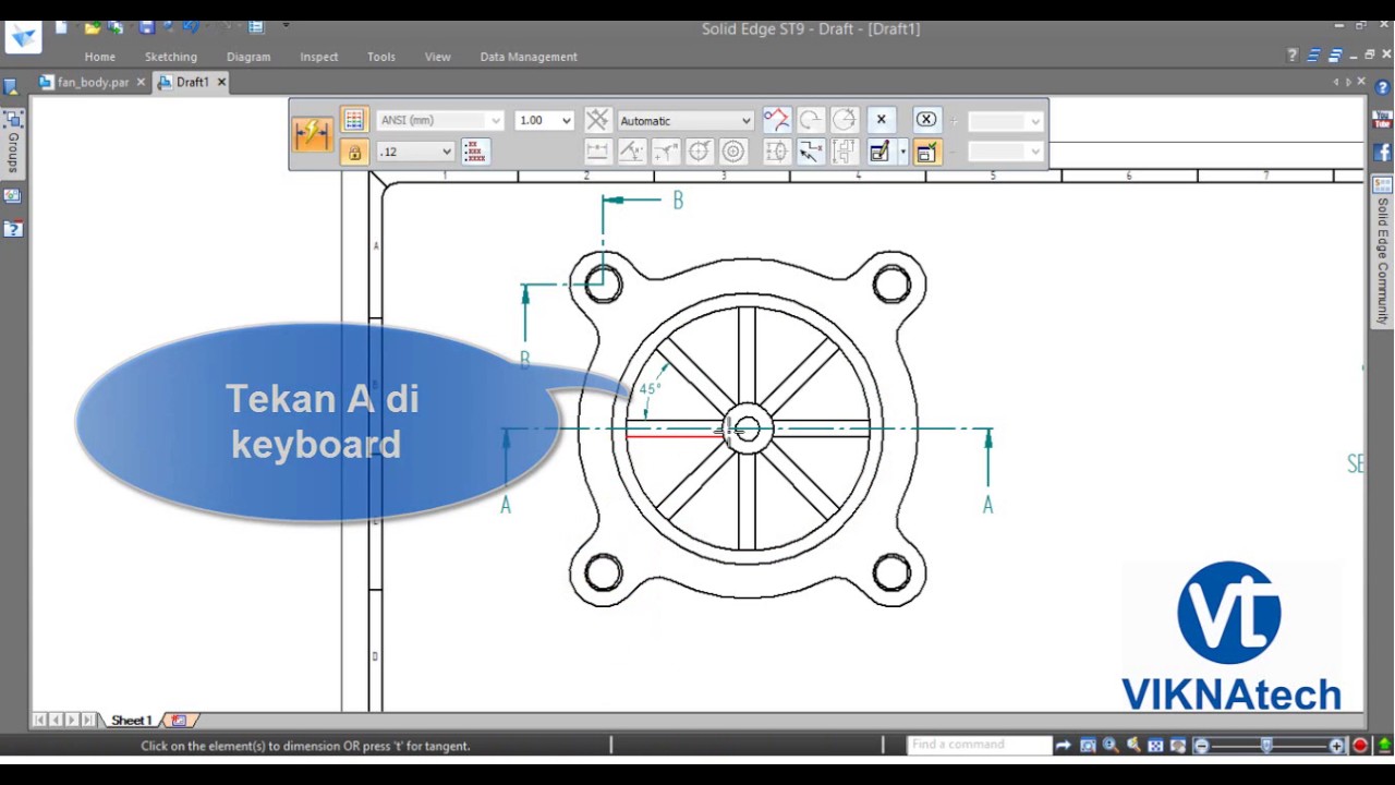 How to Use Smart Dimension in Solid Edge