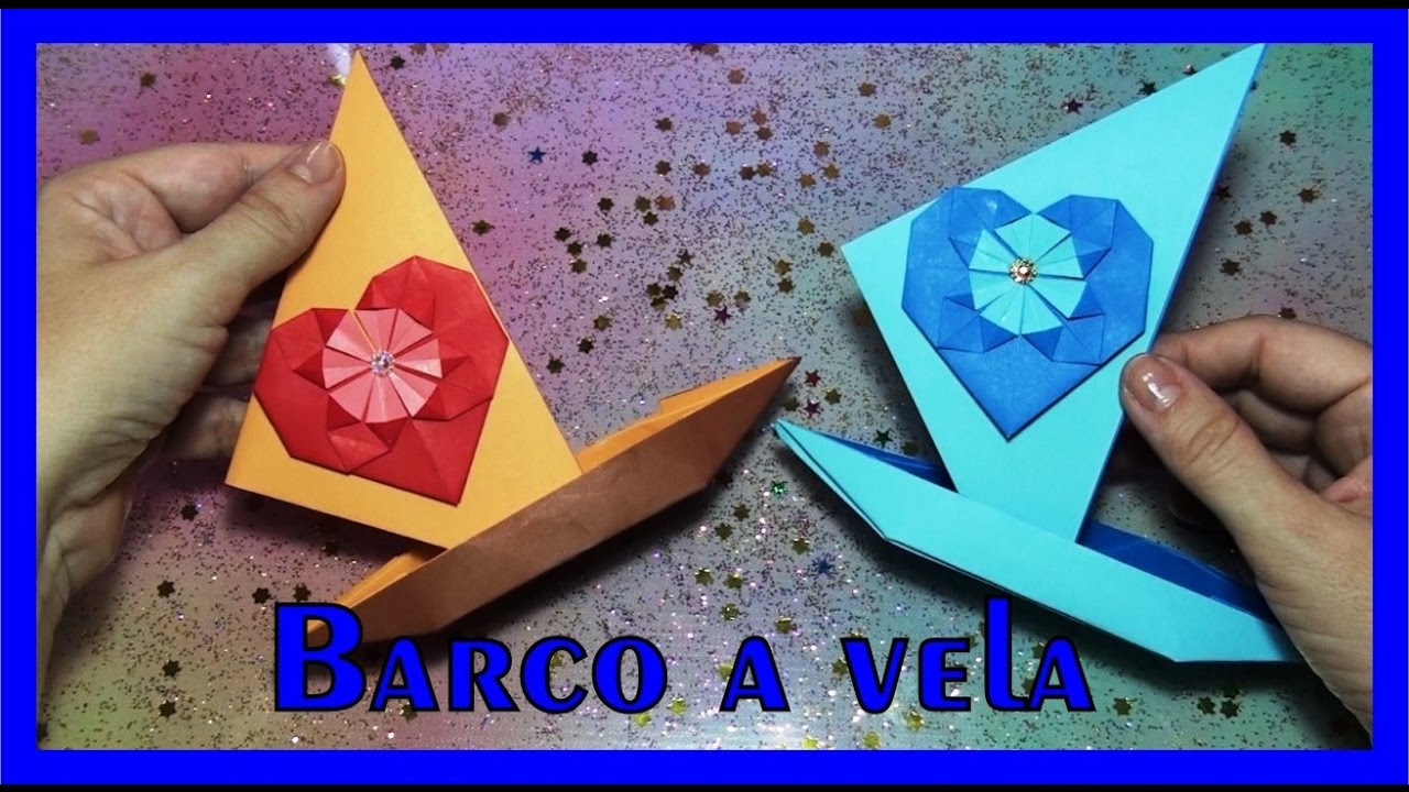 BARCO A VELA DE ORIGAMI - ORIGAMI BOAT