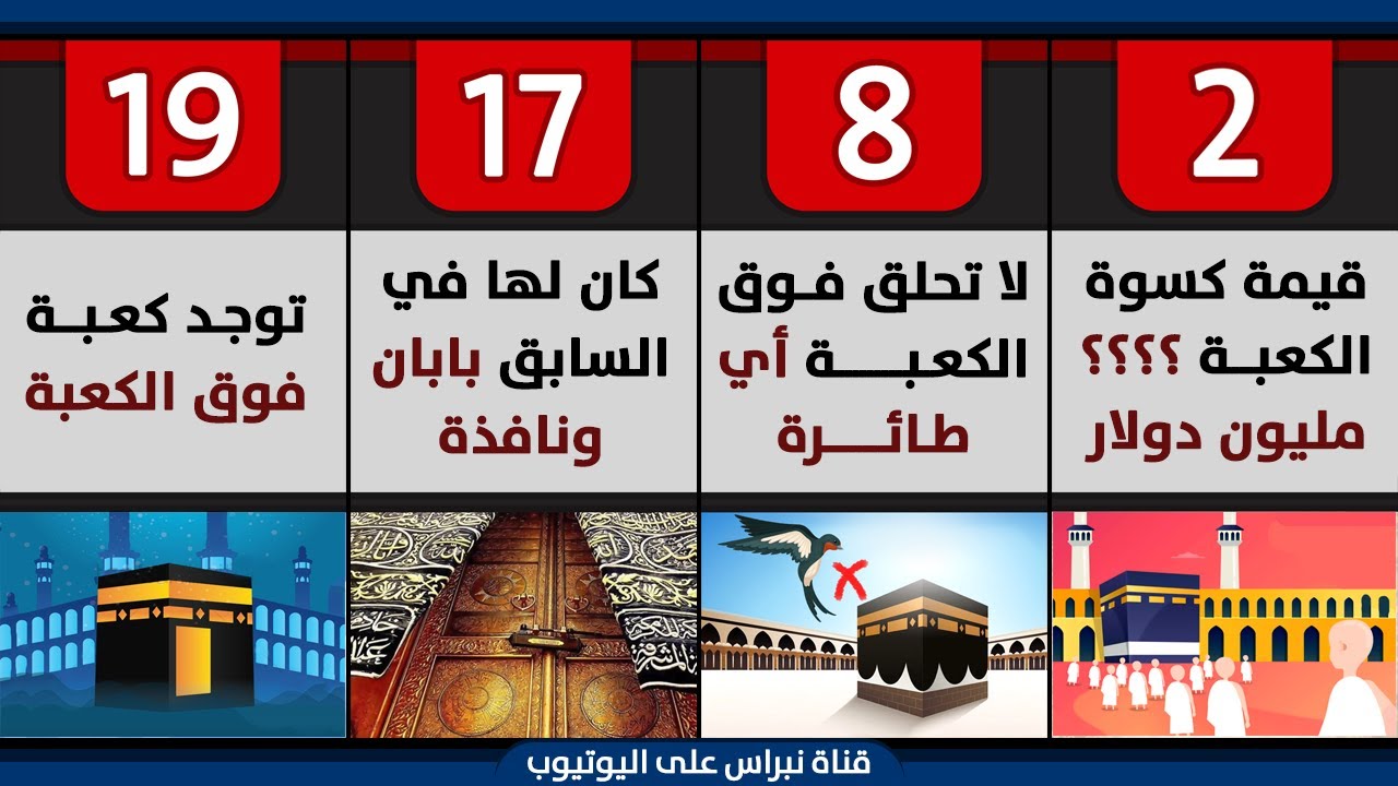 تعرف على 20 معلومة غريبة ومدهشة عن الكعبة المشرفة بإختصار | معلومات ستسمعها لأول مرة 😮🕋
