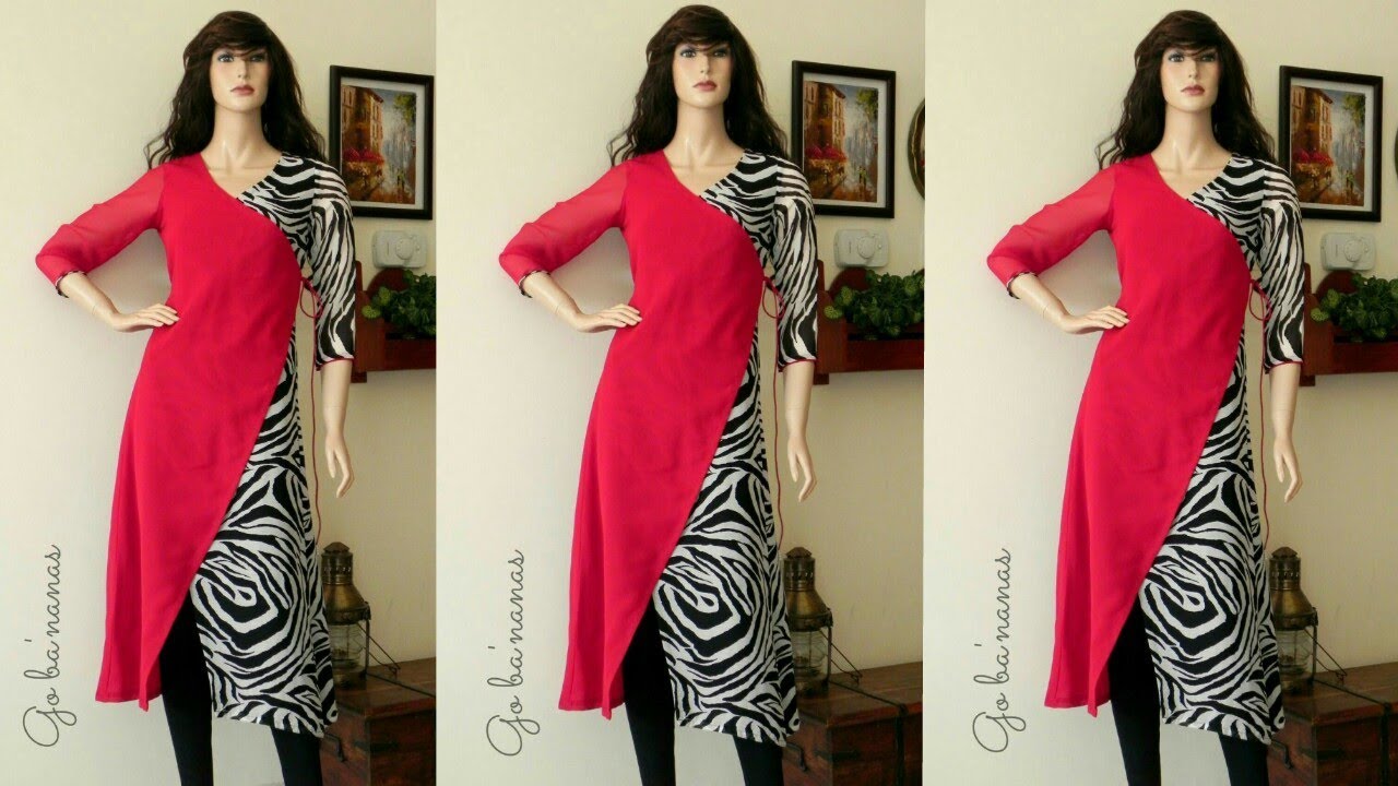 How to stitch ANGRAKHA STYLE / OVERLAY DESIGNER TUNIC