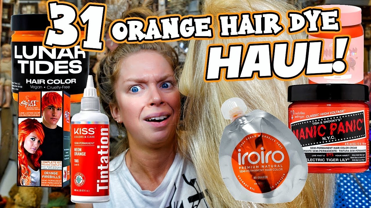 31 Orange Hair Dye Amazon Haul! (Wigs, Hair Dye)