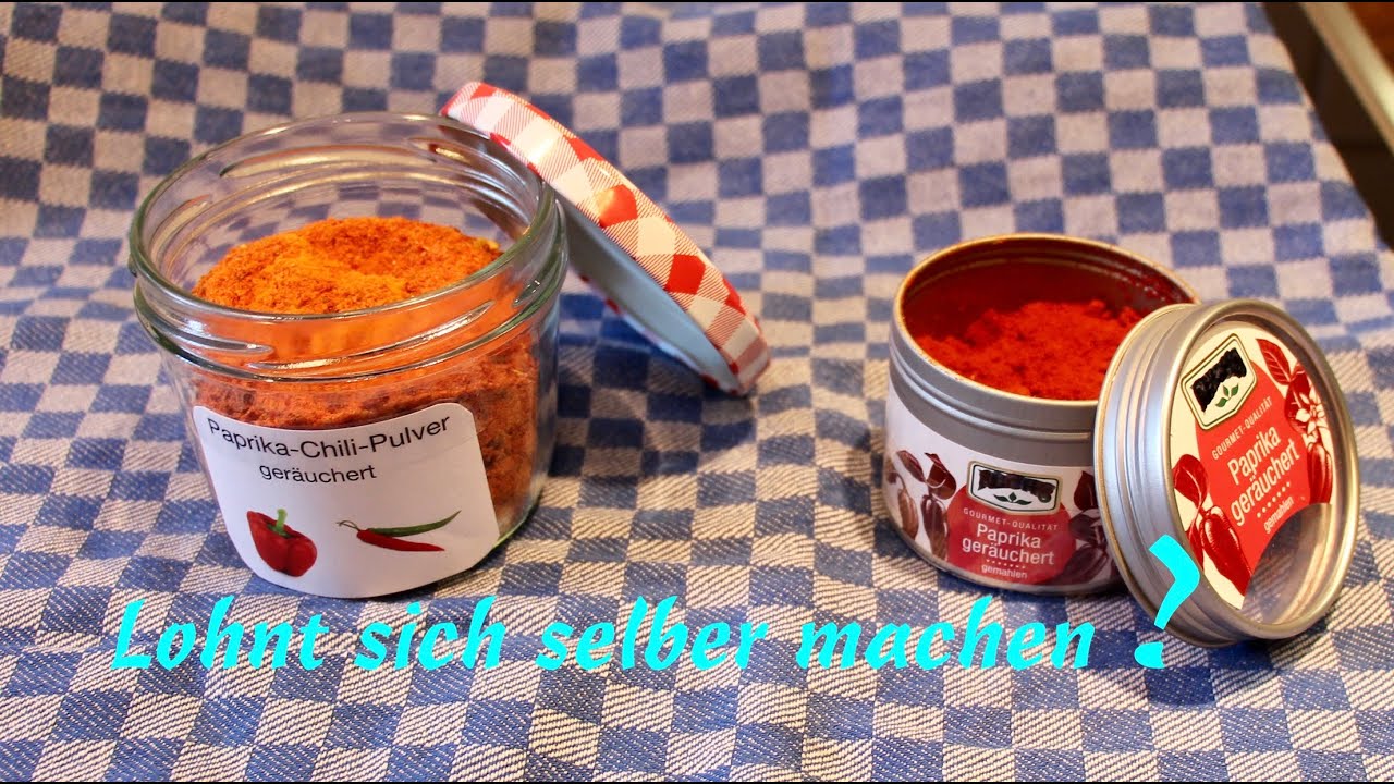 Geräuchertes Paprika-Chili-Pulver 🌶   selber machen / lohnt sich das ❓
