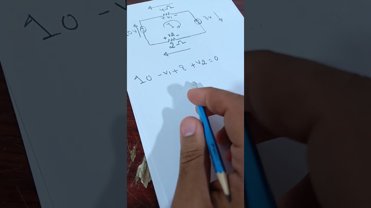 يتكلم الفديو عن الملزمه الثالثة وهو قوانين كيرشوف الفولتيات 