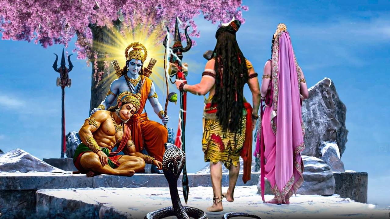 जब कैलाश पहुंचे राम जी और हनुमान जी | Vignaharta Ganesh