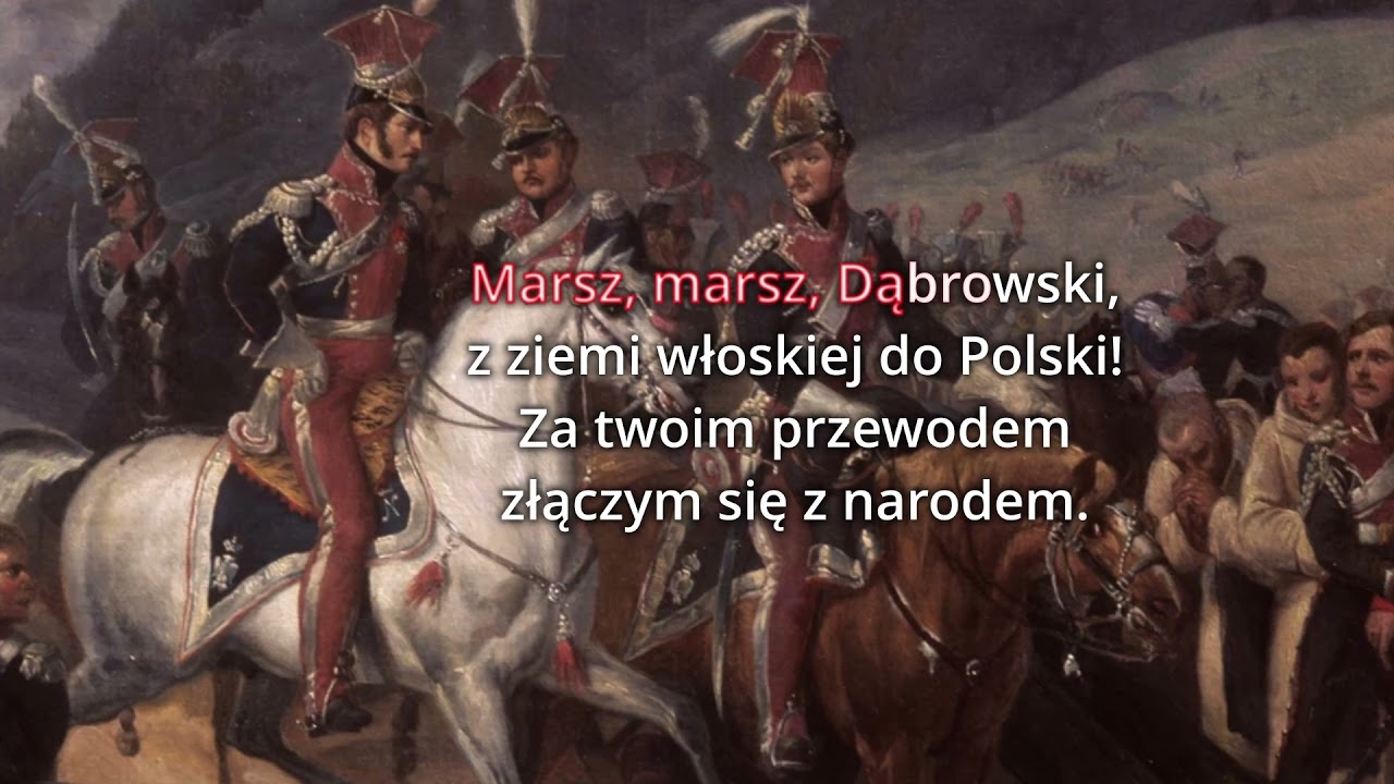 Mazurek Dąbrowskiego - Hymn Polski - karaoke/wersja instrumentalna