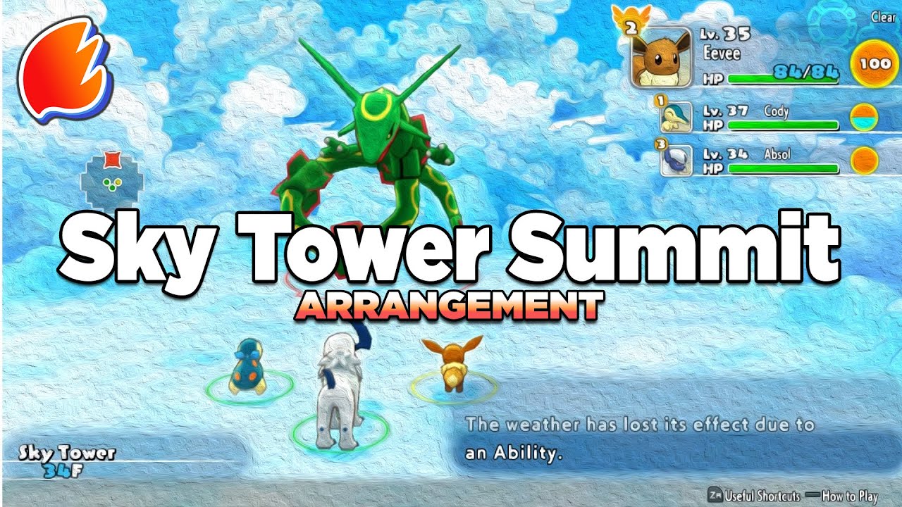 Sky Tower Summit: Arrangement ◓ Pokémon Mystery Dungeon: Rescue Team