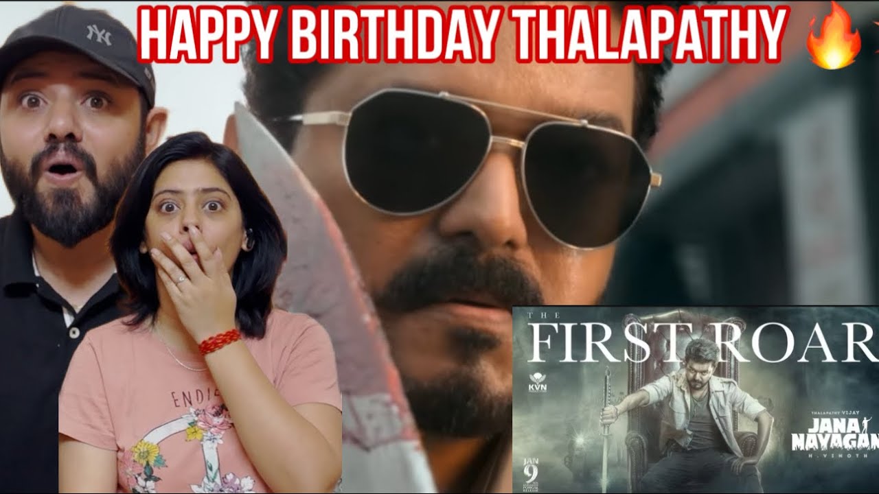 The First Roar - Jana Nayagan Reaction | Thalapathy Vijay | H Vinoth | Pooja Hegde | Anirudh | KVN
