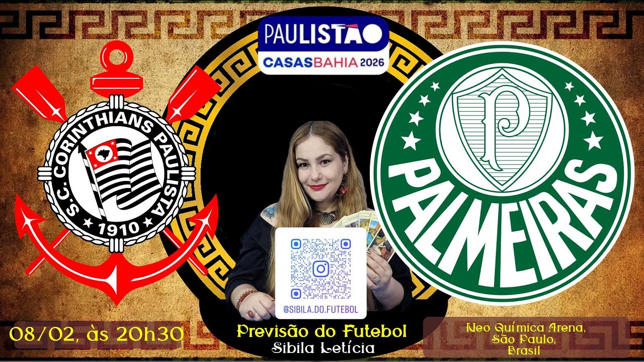 Previs&atilde;o do Futebol - PAULIST&Atilde;O - Jogo entre Corinthians e Palmeiras