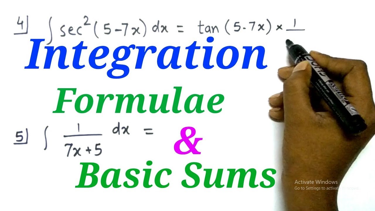 Integration | Formulae & Basic Sums | HSC(12th) Science, Commerce & Arts