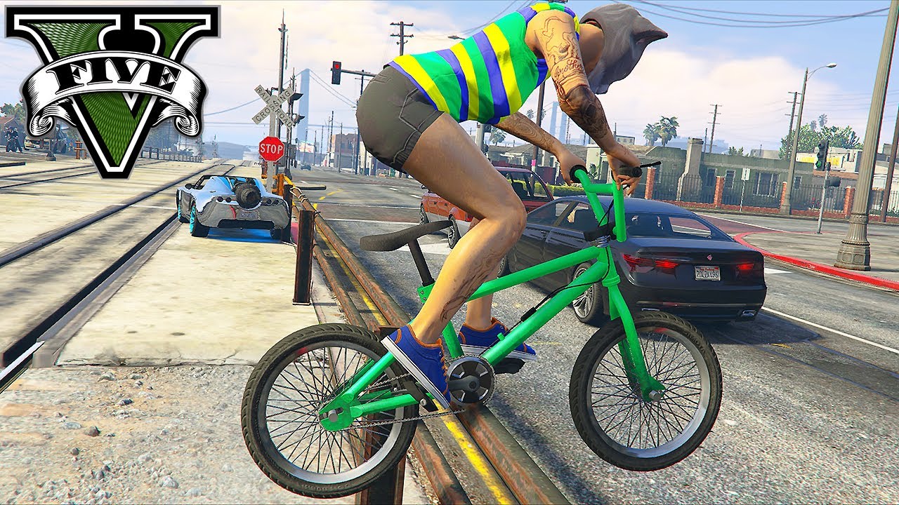 GTA 5 Epic BMX STUNTS #7 (GTA 5 STUNTS MONTAGE)