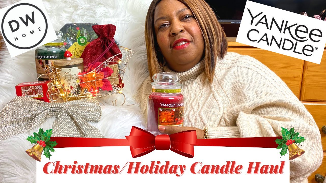 CHRISTMAS/HOLIDAY CANDLE HAUL | Yankee Candle, DW Home and More!