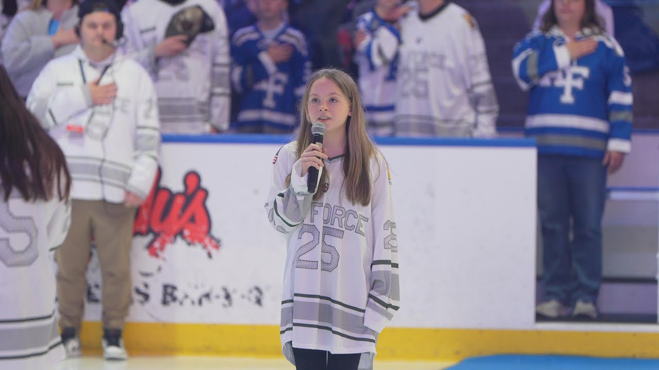 National Anthem Air Force Falcons Hockey