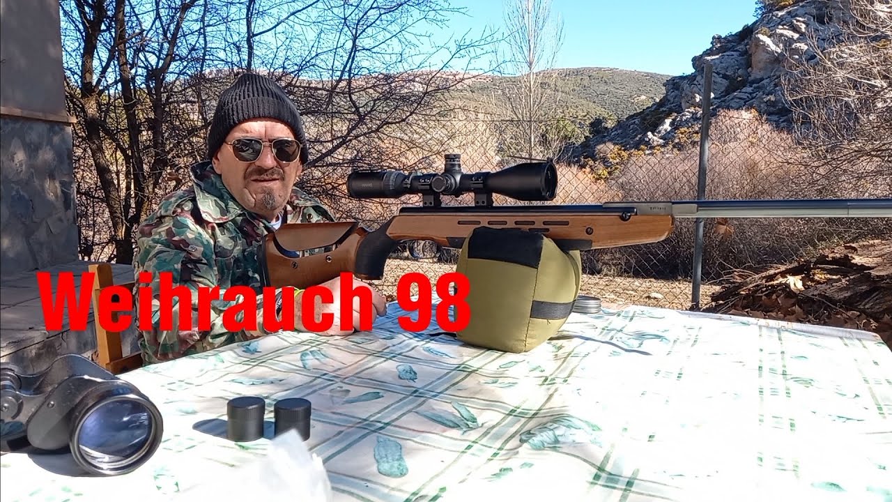 TIRANDO A BLANCOS CON LA WEIHRAUCH 98 A 50m!