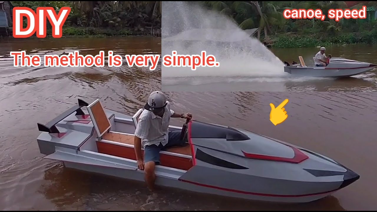 I made a beautiful canoe for fishing (full video)