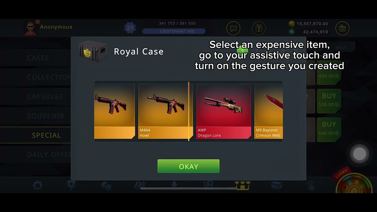 Case Chase CS:GO infinite money glitch