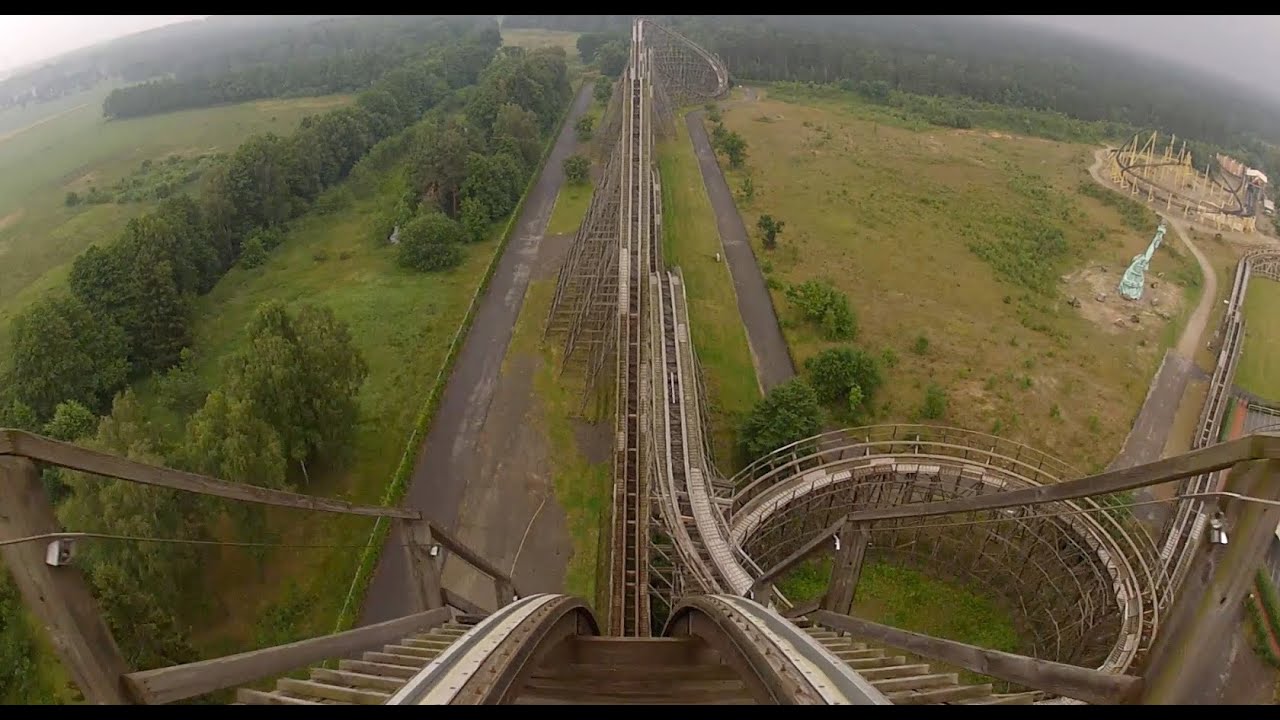 Colossos Complete Roller Coaster POV Heide Park Germany Intamin Woodie