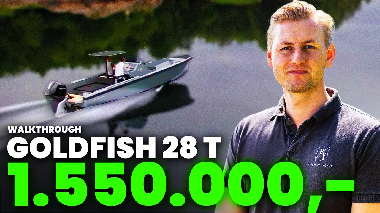 Første Goldfish 28 Tender med T-top i Norge | 2021 Modell | Walkthrough