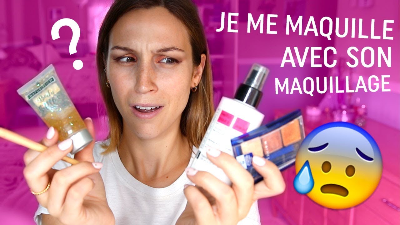 JE ME MAQUILLE AVEC LE MAQUILLAGE DE MA MÈRE !...