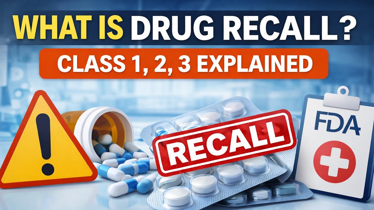 What is Drug Recall? Class 1, 2, 3 Explained