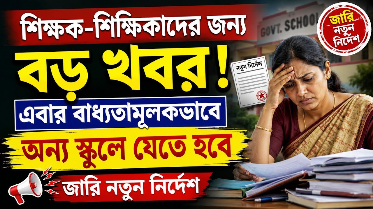 Big news for teachers! Now it is mandatory to go to another school, new instructions have been is...